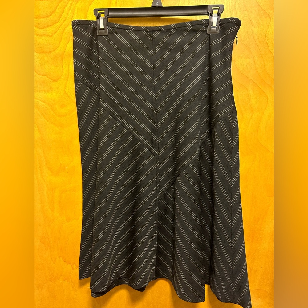 Nine West A-Line Stripe Skirt